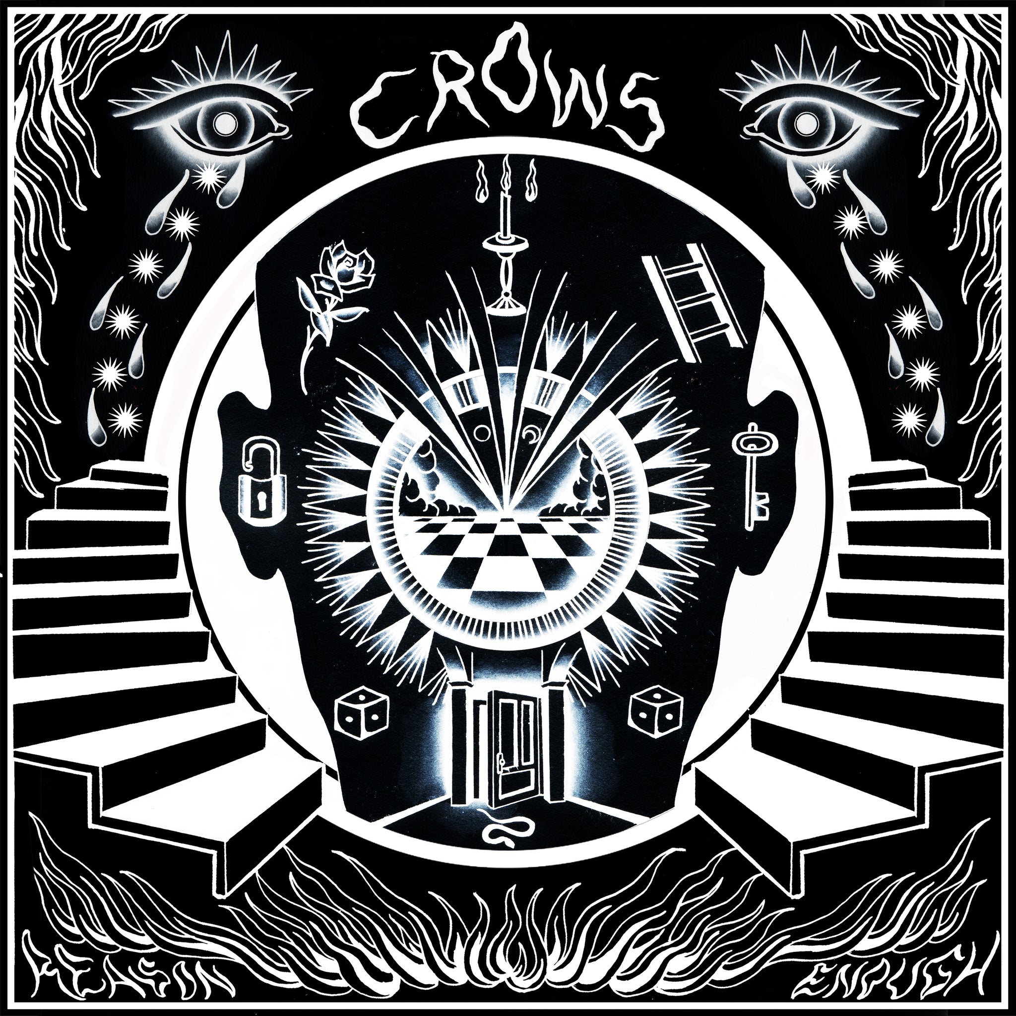 CROWS - Reason Enough - LP - Blue Eco-Mix Vinyl - Dinked Edition #304 [SEP 27]