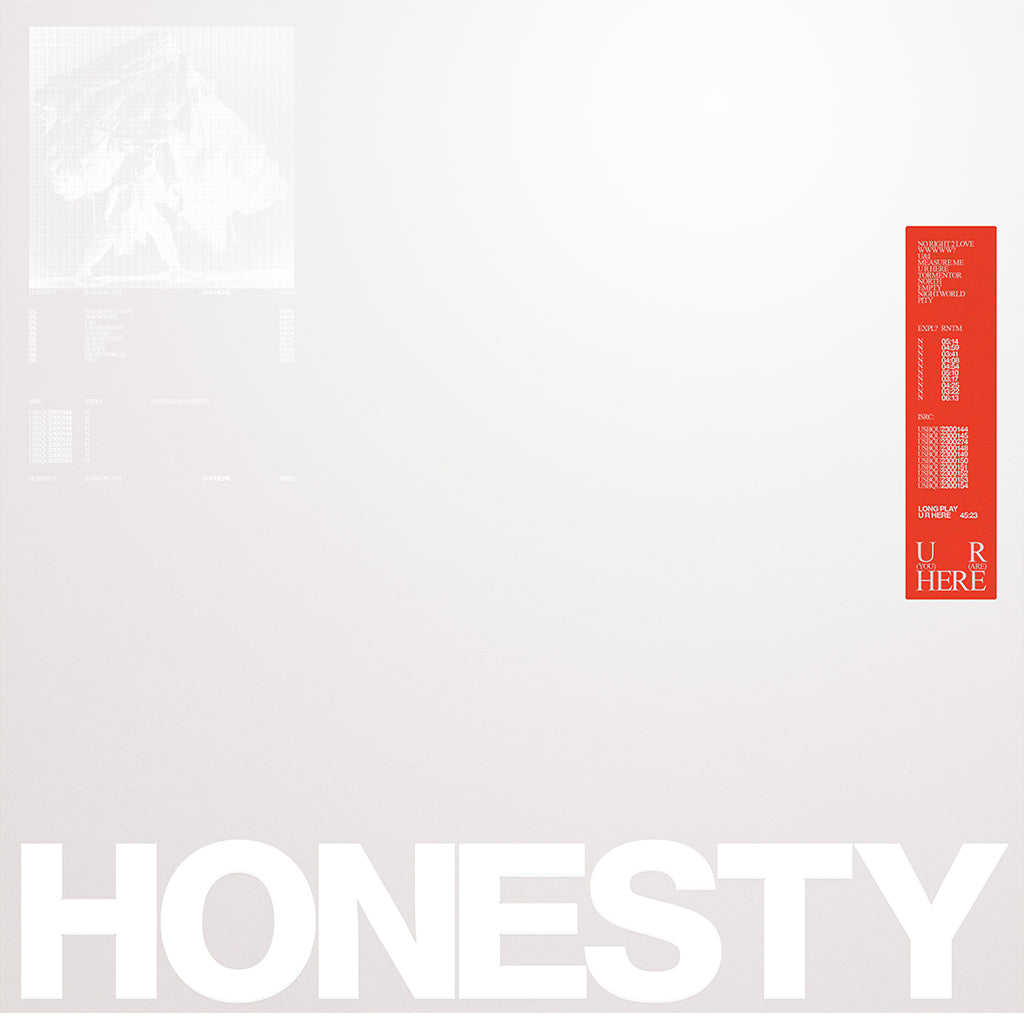 HONESTY - U R HERE - LP - Clear Vinyl [FEB 7]