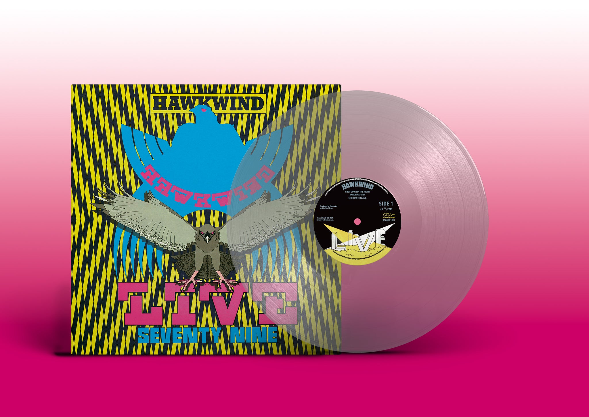 HAWKWIND - Live Seventy-Nine - 1 LP - Clear Vinyl  [RSD 2024]