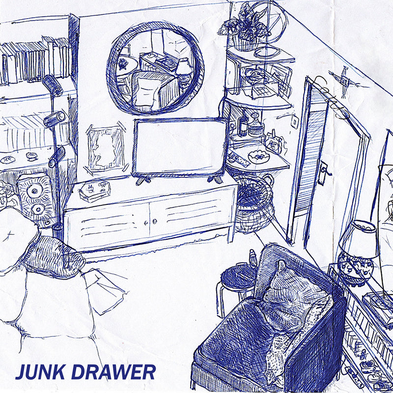 JUNK DRAWER - Ready For The House (Repress) - LP - Clear w/ Blue Splatter Vinyl