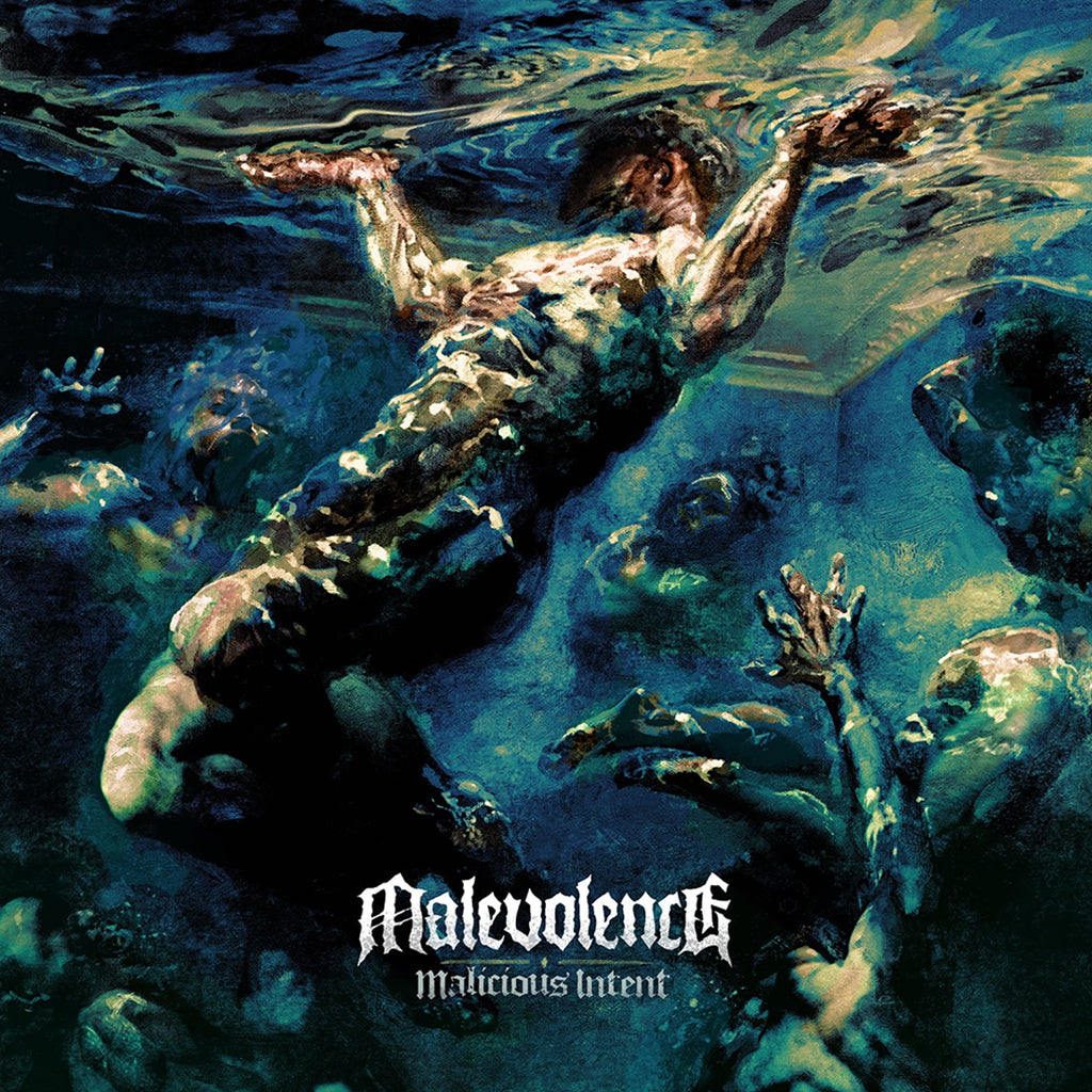 MALEVOLENCE - Malicious Intent - LP - Green / Sky Blue Splatter Vinyl